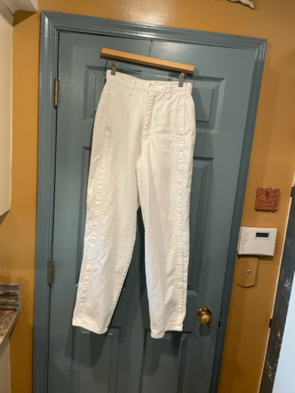 Bern Conrad New York vintage white denim pants, sz 10, never worn